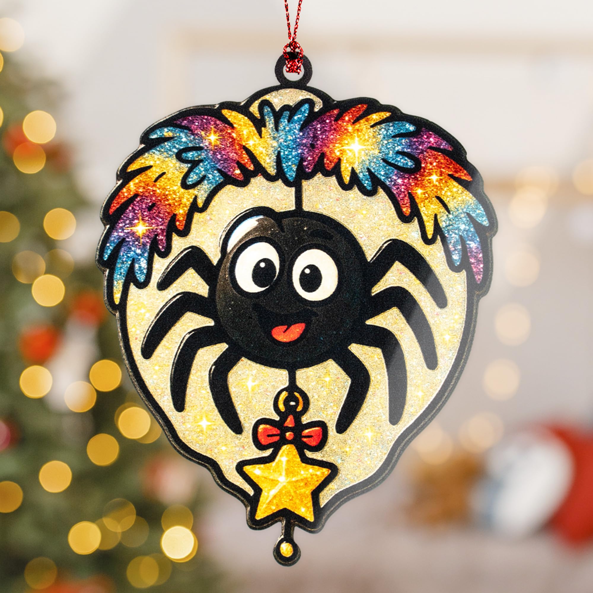 Tree or window display Christmas Spider Ornament