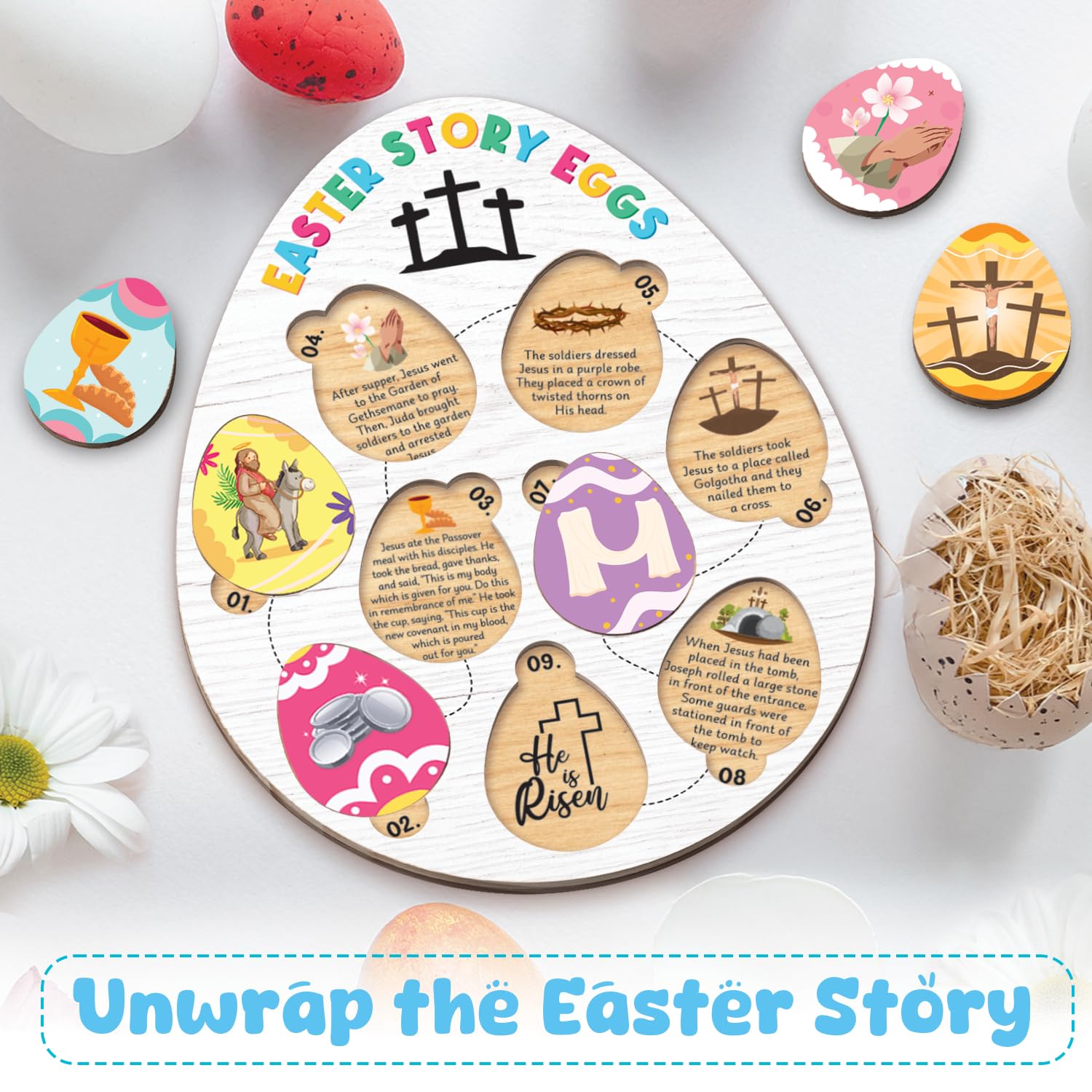 Sunday school activity using Resurrection Eggs