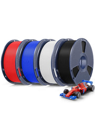 SUNLU PLA Plus 2.0 bundle four color spools display