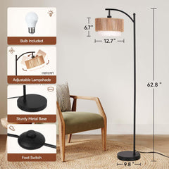 SUNMORY arc floor lamp 12W LED bulb included