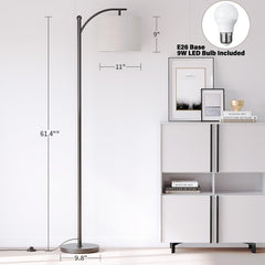 Weighted base for SUNMORY arc floor lamp stability