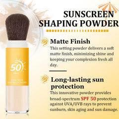 Sunscreen powder compact for face and scalp