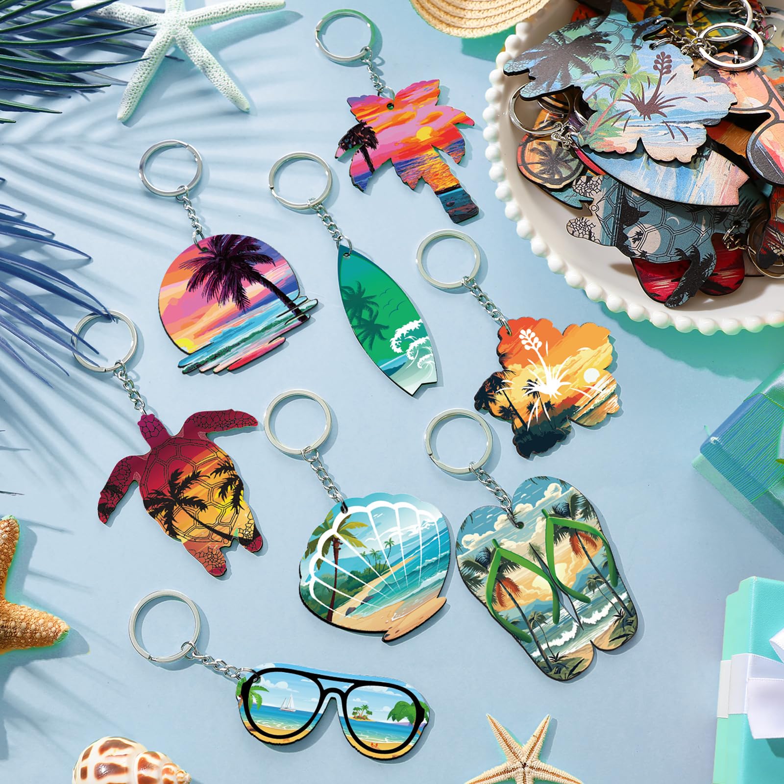 Sea turtle keychain design Ferreve set