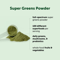 Included scoop with Micro Ingredients Super Greens Powder