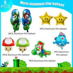 Super Mario balloon set with 3D design and classic style