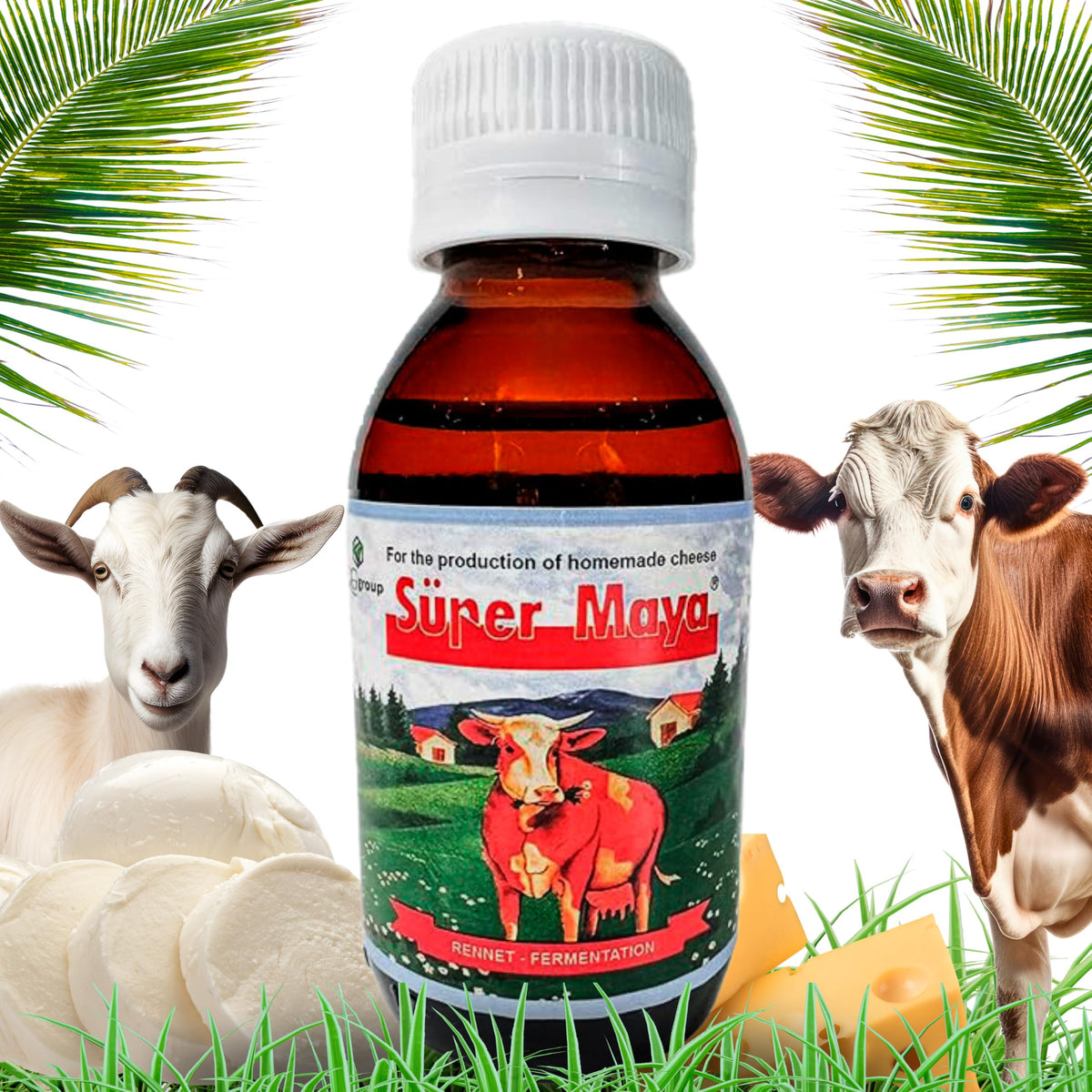 Super Maya liquid rennet bottle for cheese making