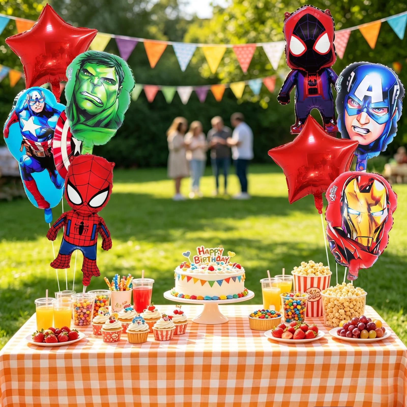 Super Theme Hero foil balloons for birthday party