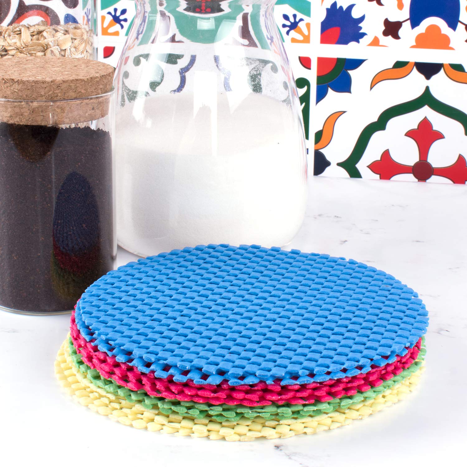 12 pack round grip pads for jars and bottles