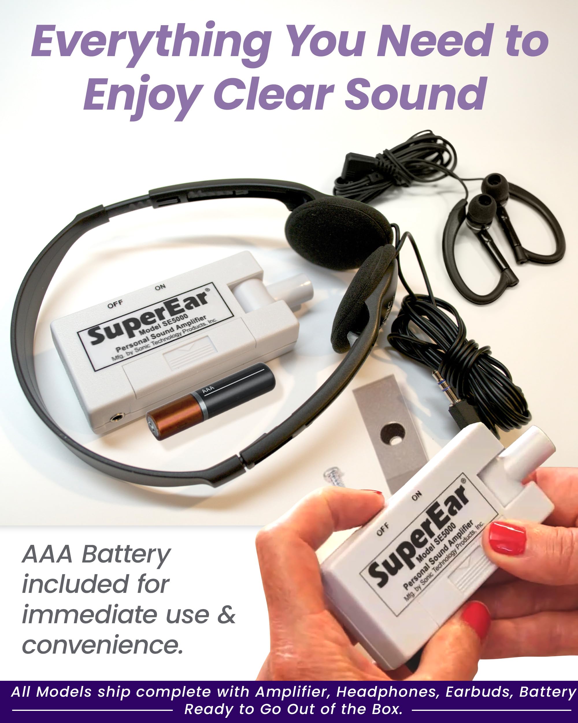 Portable handheld design of SuperEar SE5000