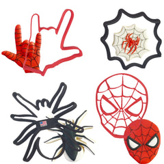 Spiderman head shape cookie cutter from SUPERHERO COOKIE CUTTERS