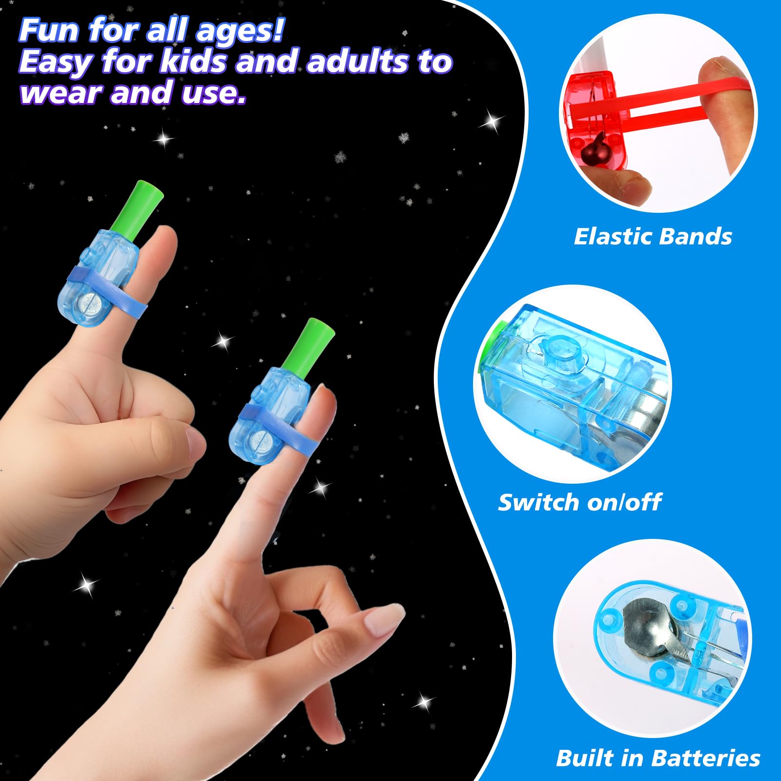 Green Superhero Finger Light from 24-pack set