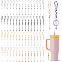 Supkirr 60 Pcs Beaded Cup Charms four color options gunmetal gray rose gold gold plated silver plated