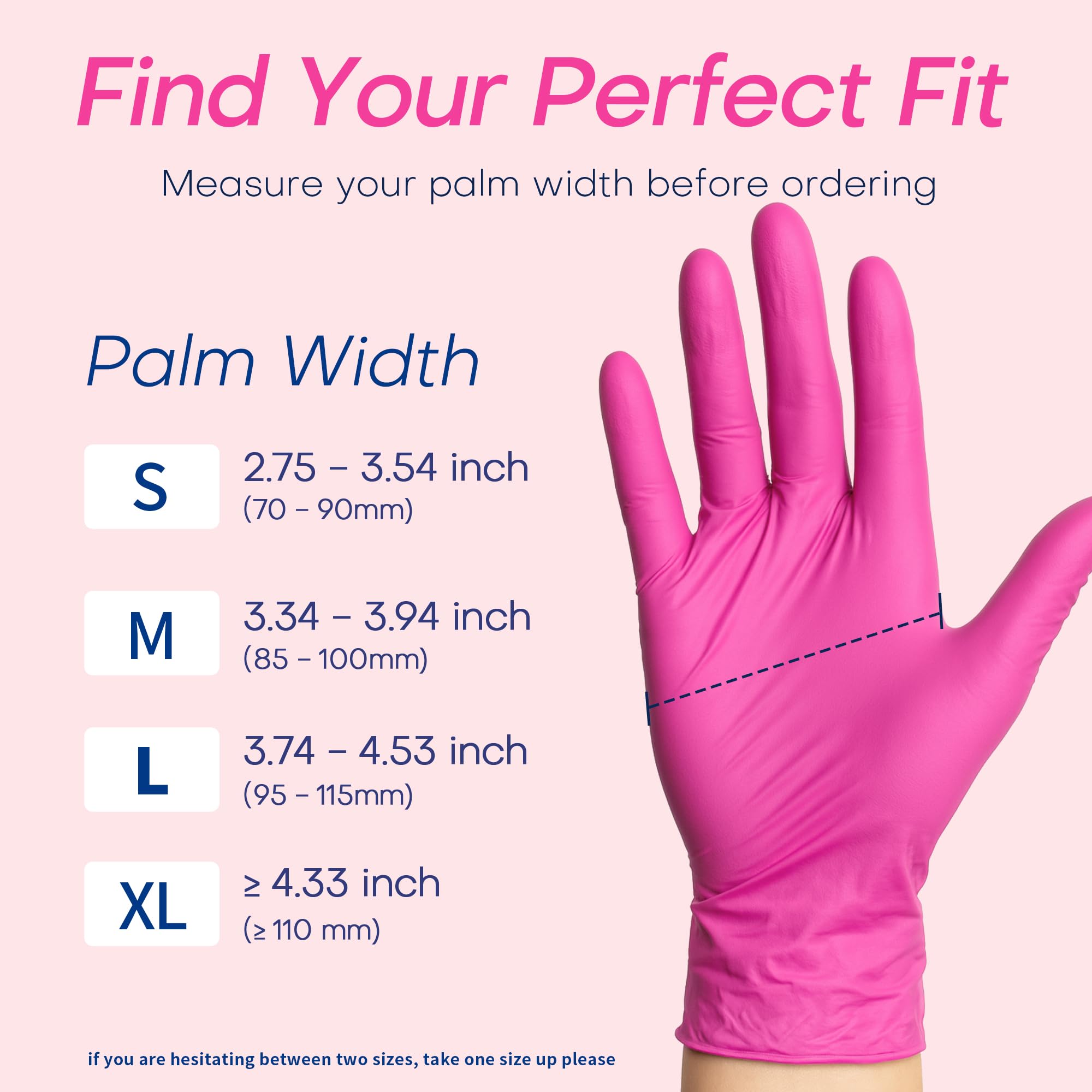 Food handling and kitchen ready nitrile gloves