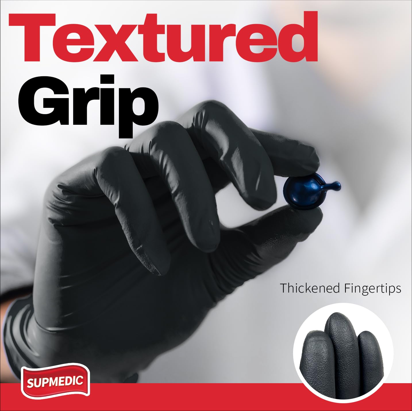 Latex-free powder-free Supmedic nitrile gloves