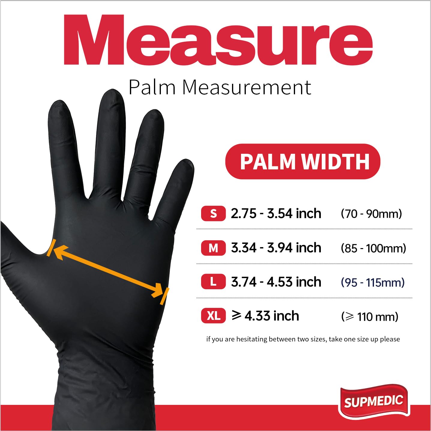 Supmedic nitrile gloves size Large for everyday tasks