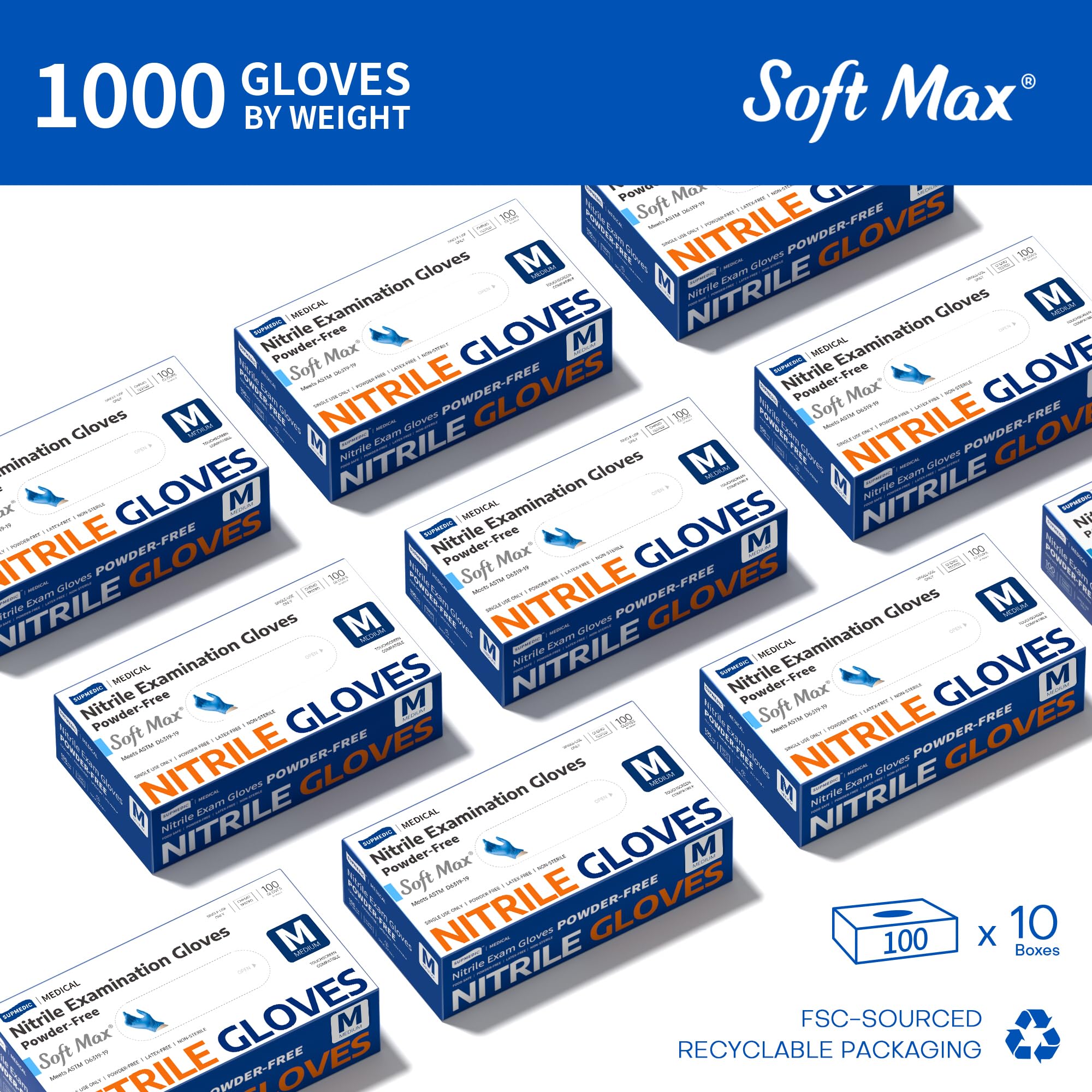 Powder-free latex-free nitrile gloves Supmedic