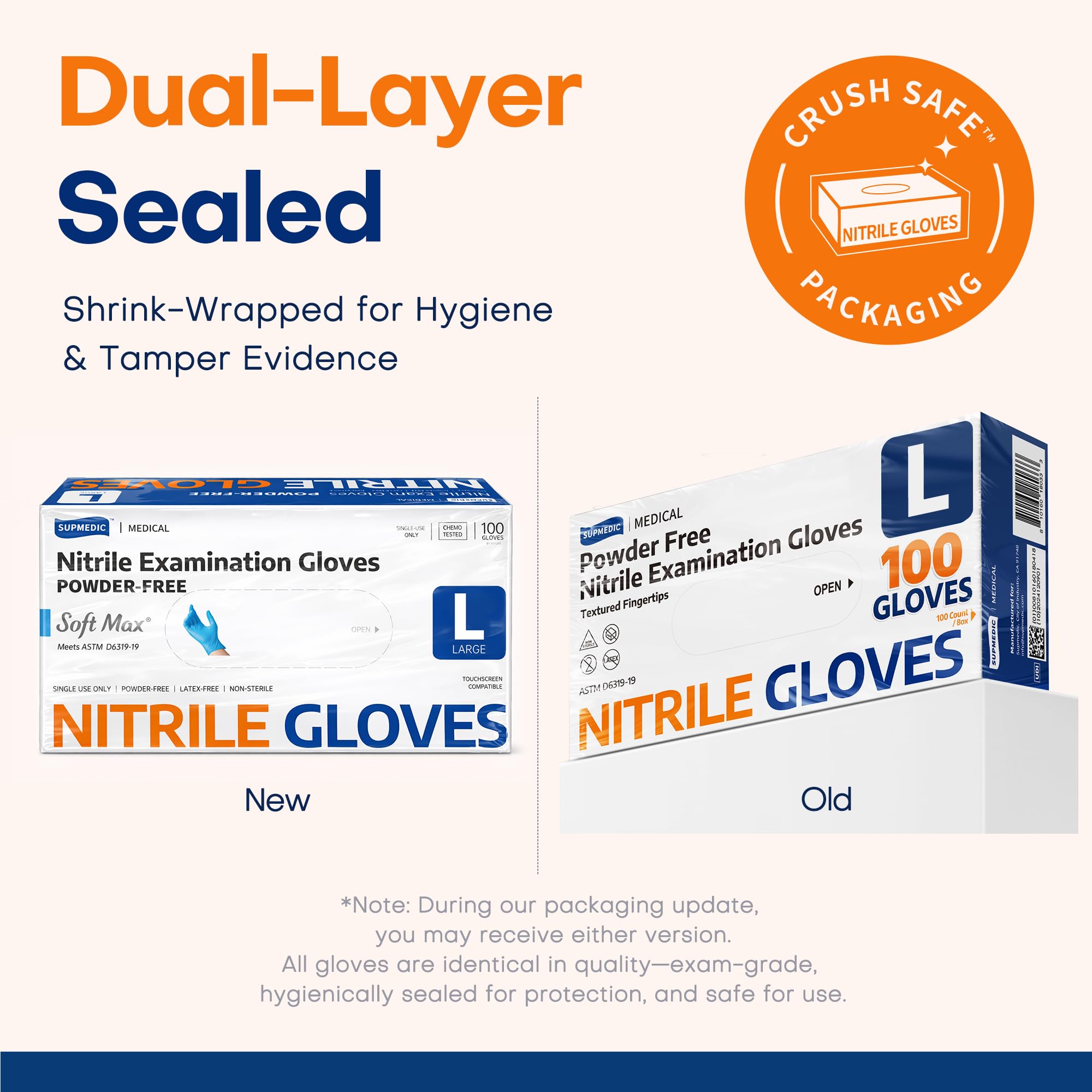 Medical grade nitrile gloves for lab kitchen home use blue