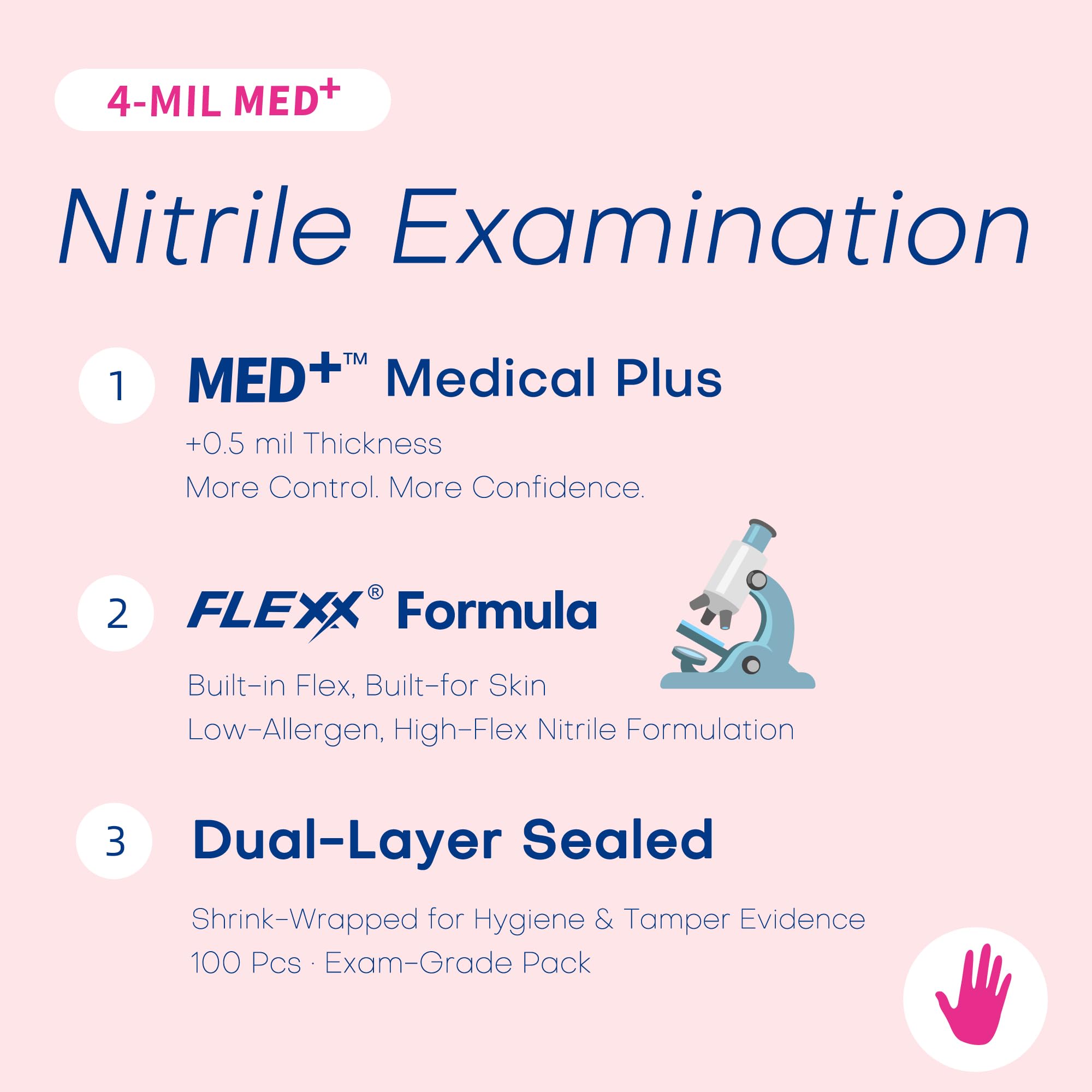 Powder-free nitrile gloves reducing mess in busy settings