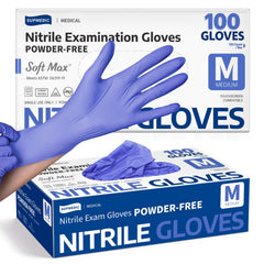 Supmedic Soft Max nitrile gloves blue size M 100 count