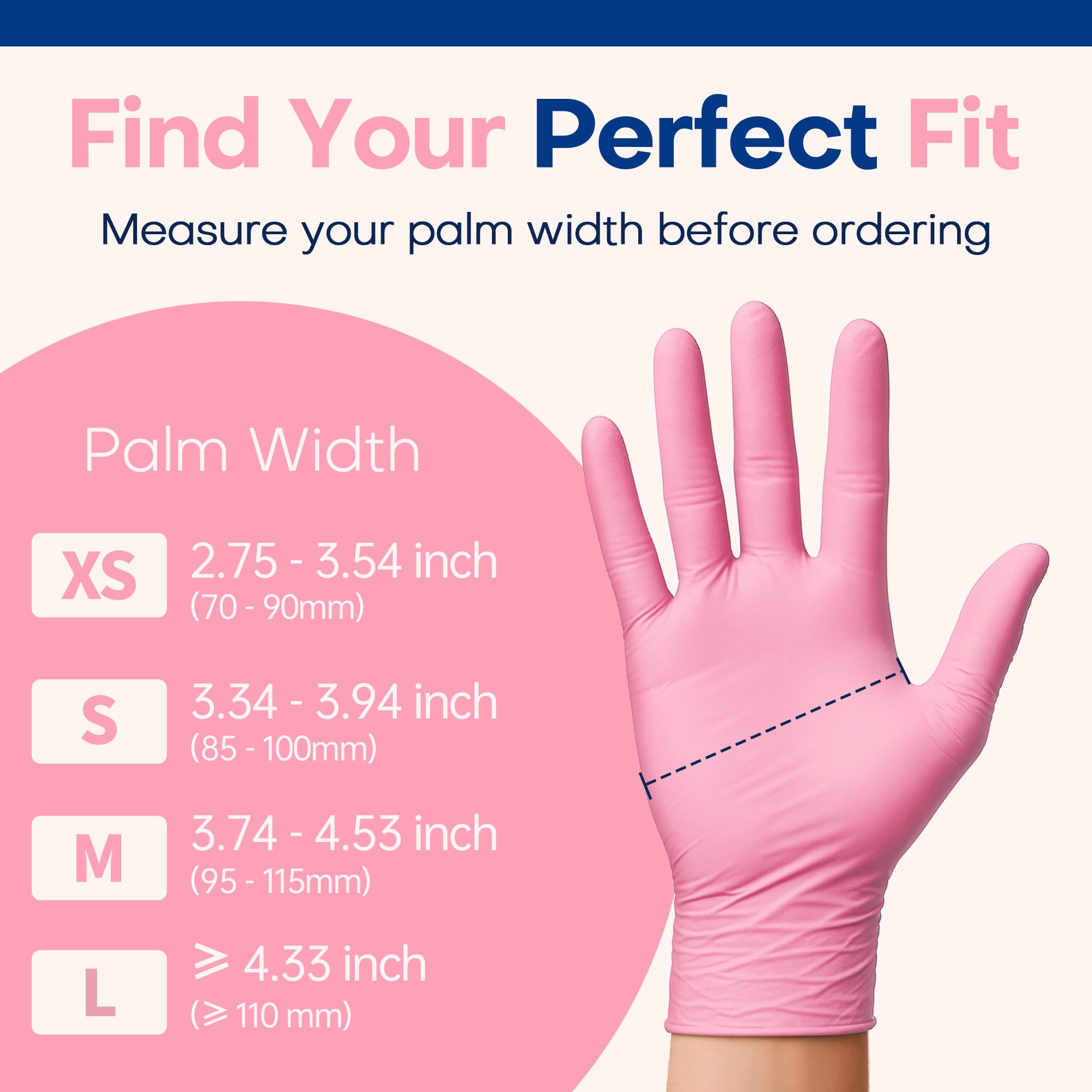 Top-load box packaging for Supmedic nitrile gloves
