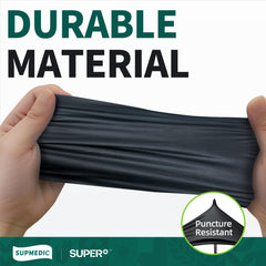Supmedic vinyl disposable exam gloves black xl ambidextrous
