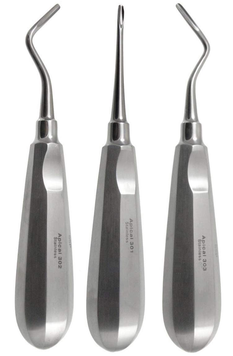 Ergonomic dental instruments including forceps and mirror