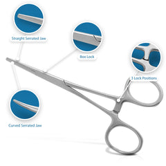 Curved 5 inch mosquito hemostat by SurgicalOnline