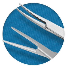 Locking serrated jaws mosquito forceps by SurgicalOnline
