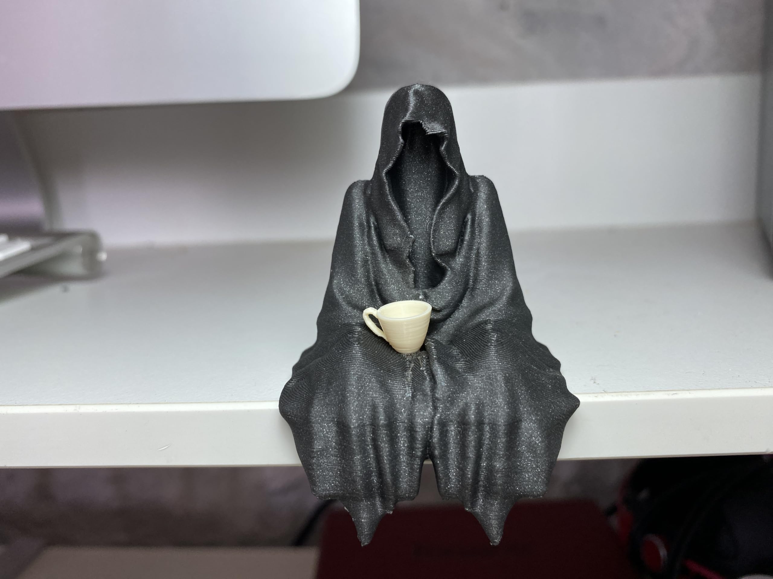 Suriel ACOTAR inspired ghost figurine 3D printed PLA