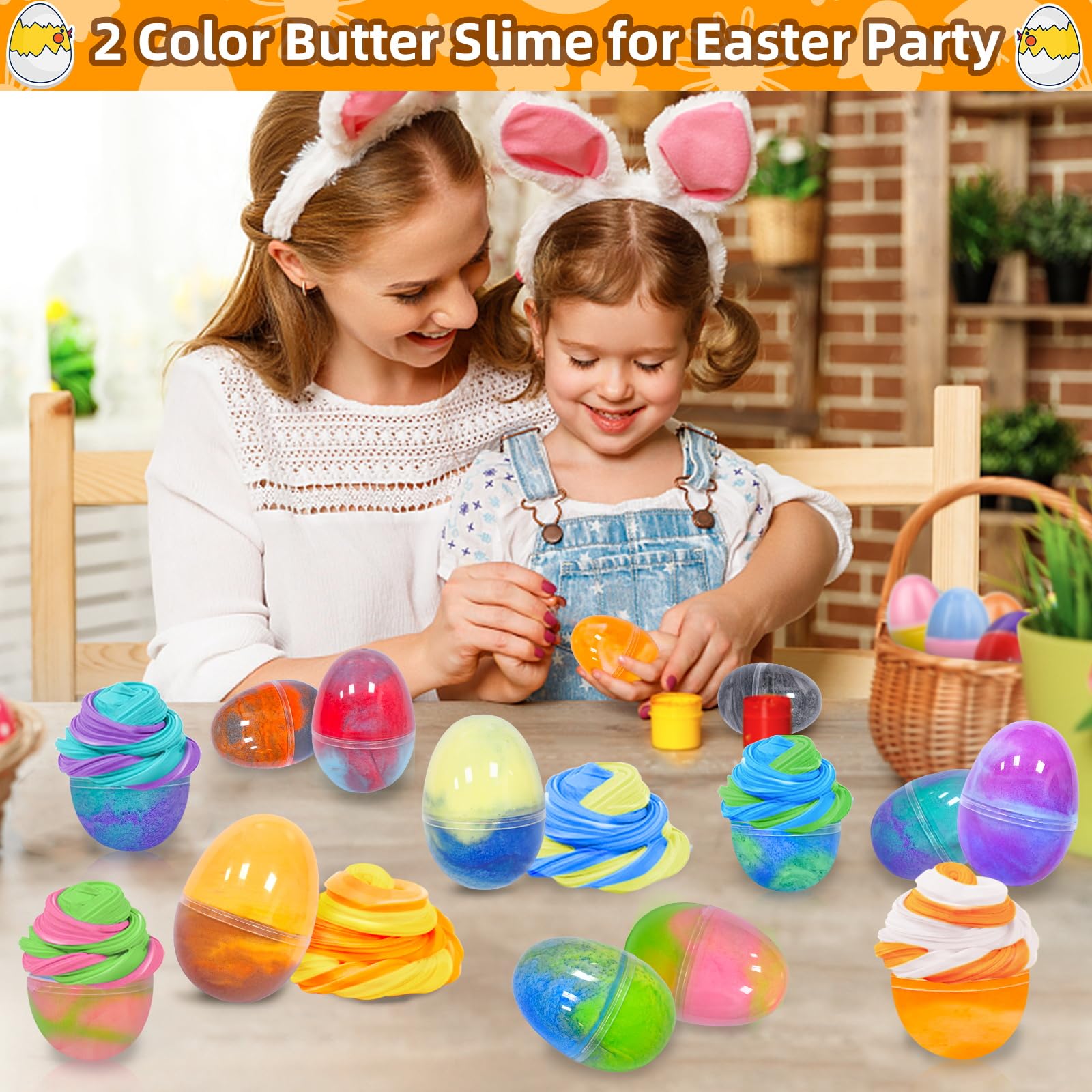 surprise egg hunt with butter slime eggs