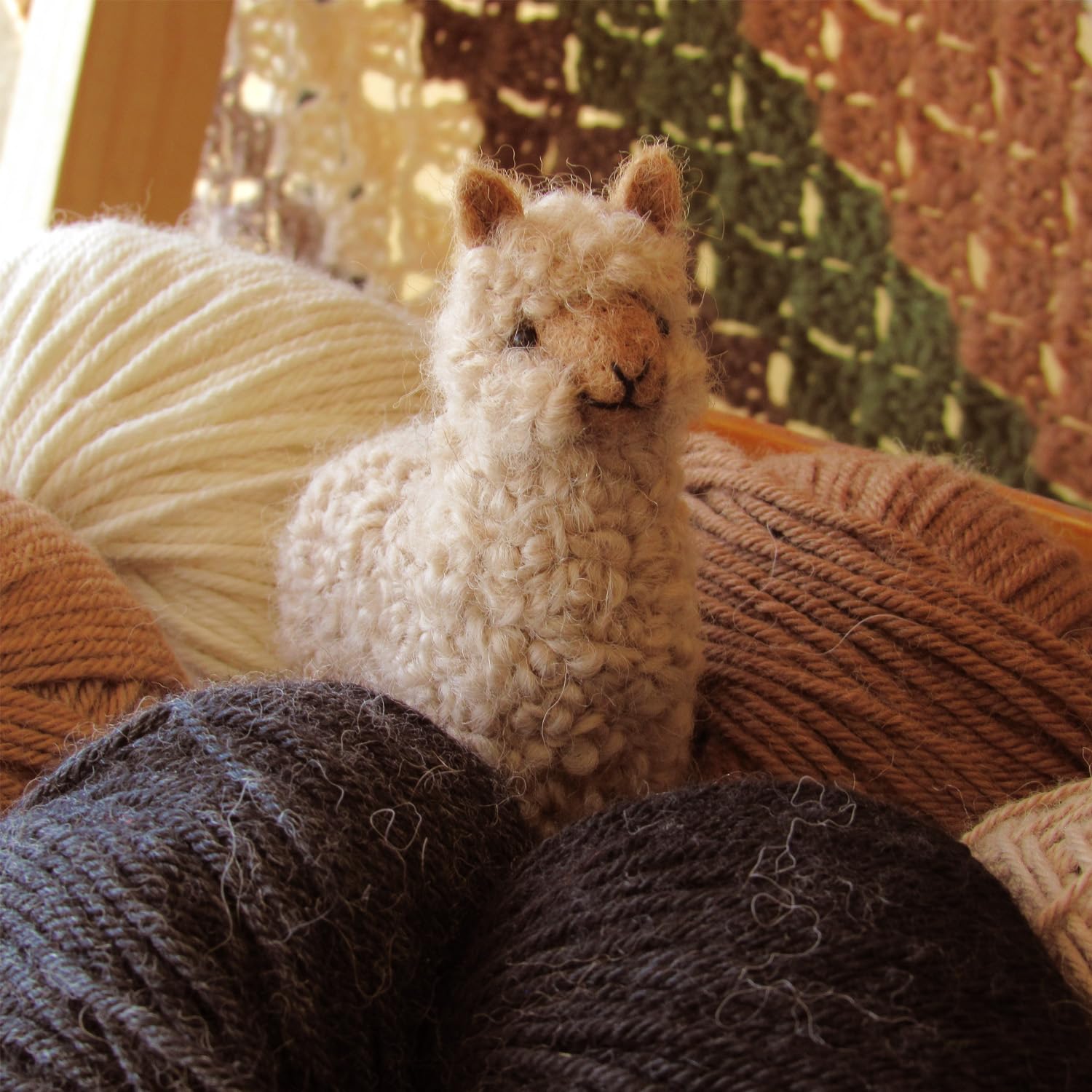 Unique handcrafted alpaca figurine decorative piece