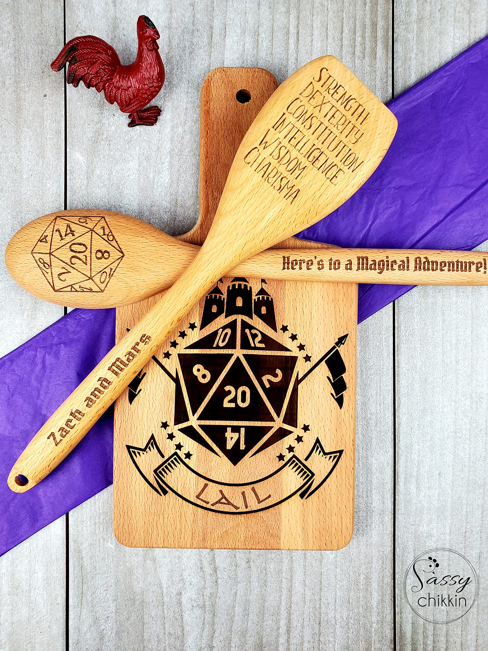 Sustainable beechwood spoons in gift set