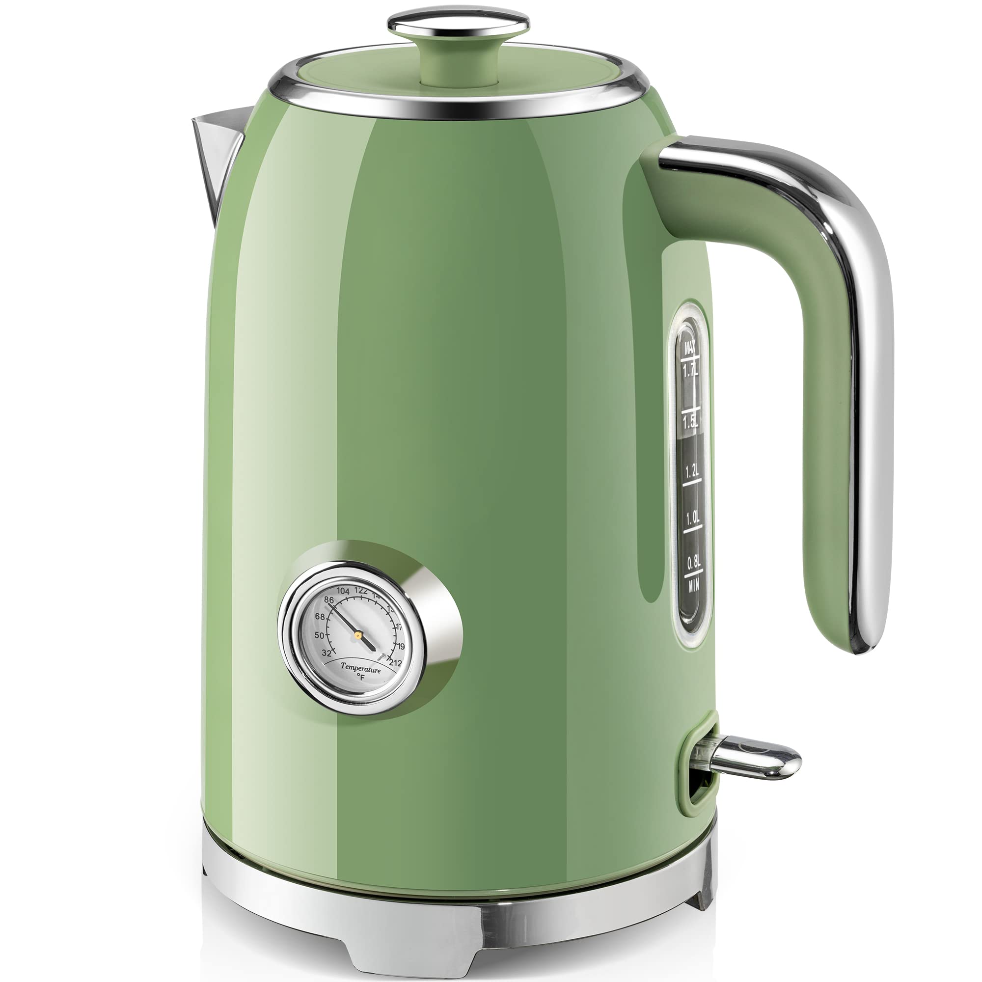 SUSTEAS electric kettle with thermometer close view
