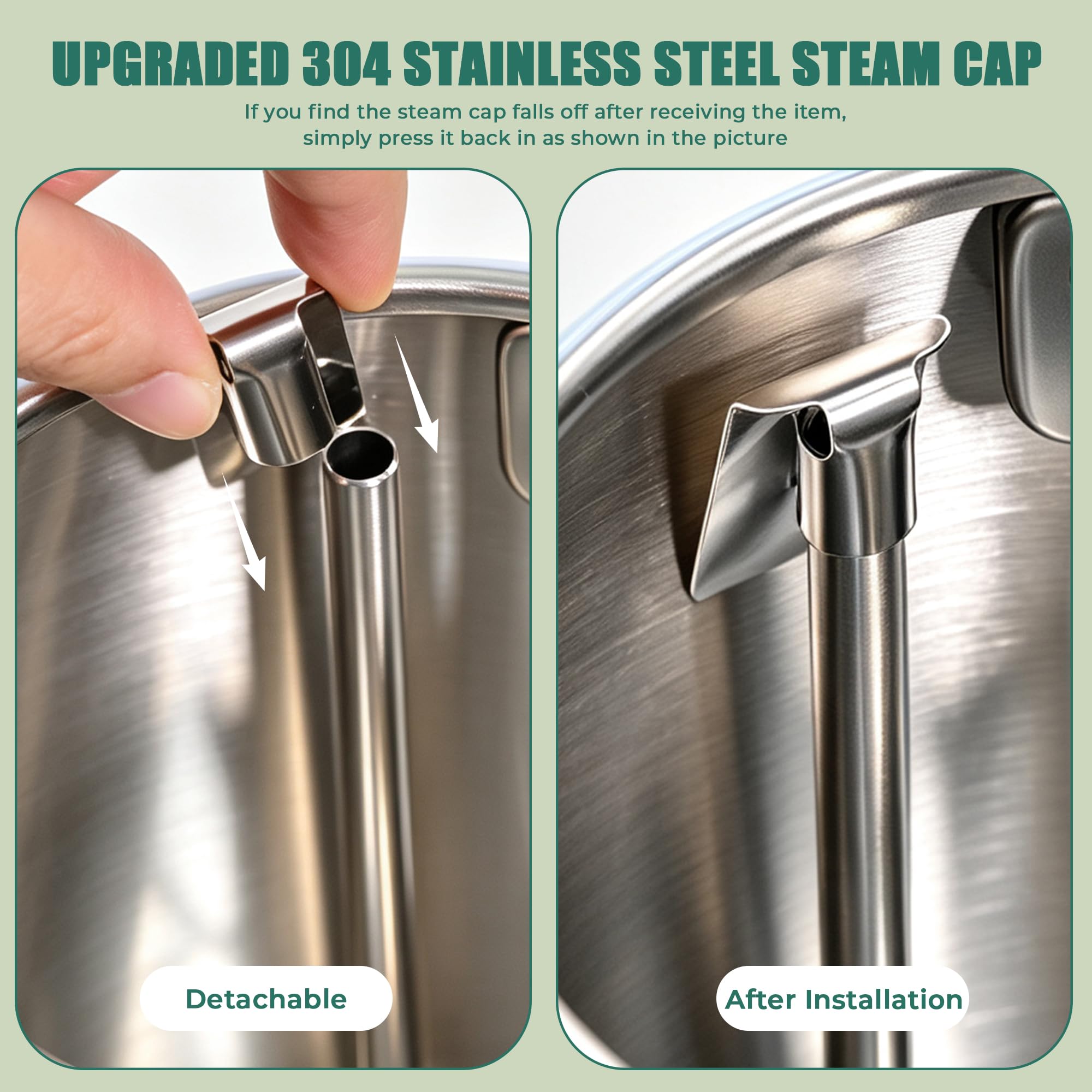 Kettle base with non-slip feature in SUSTEAS design