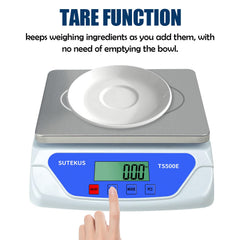 Sutekus kitchen scale with six units of measure