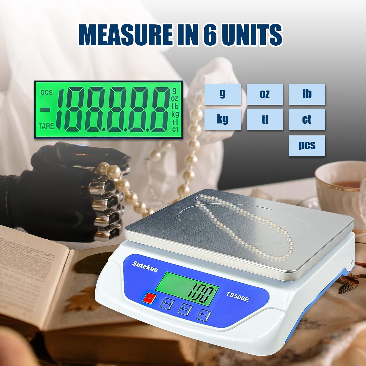 Auto-zero tare function on Sutekus scale