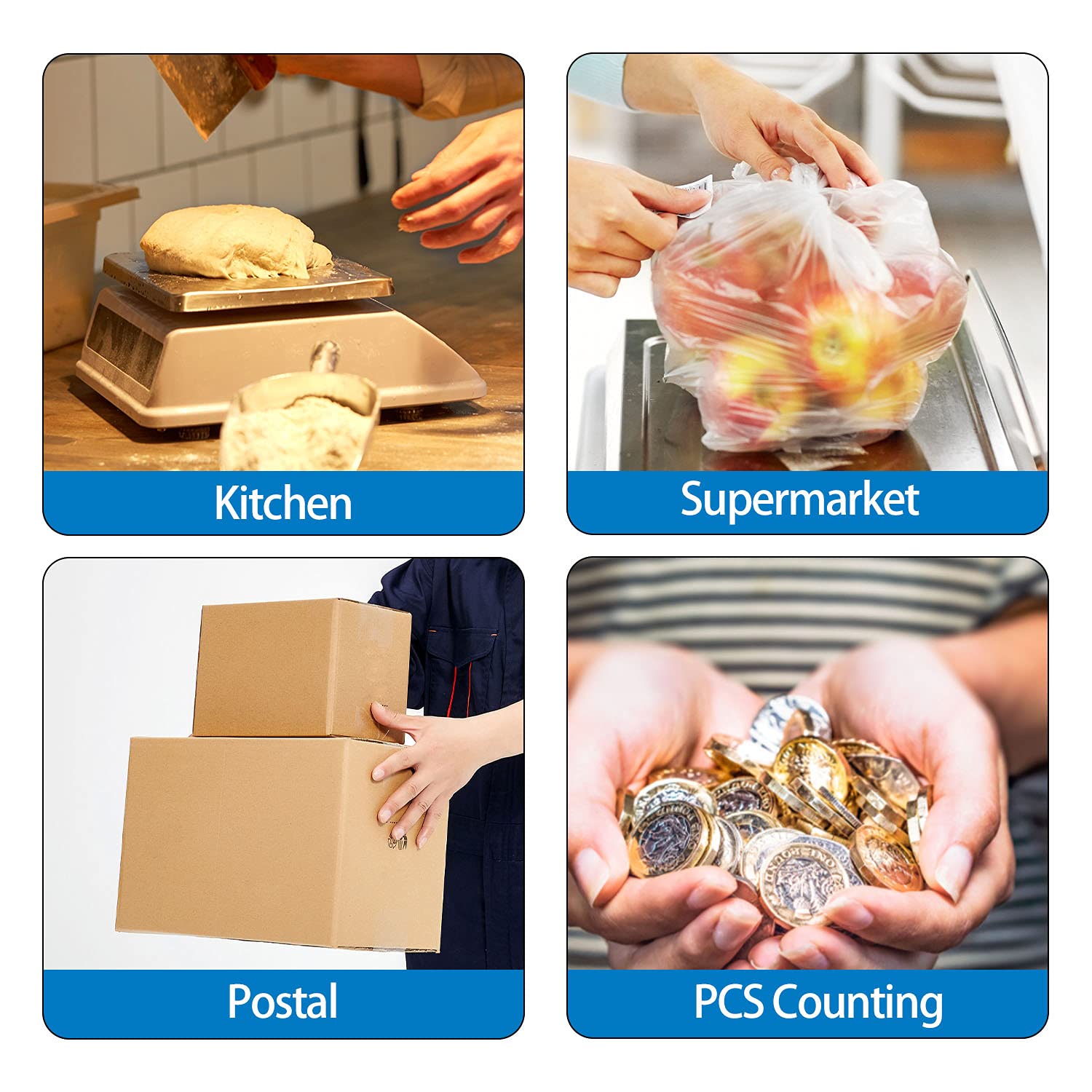 Suitable for cooking and postal weighing with Sutekus scale