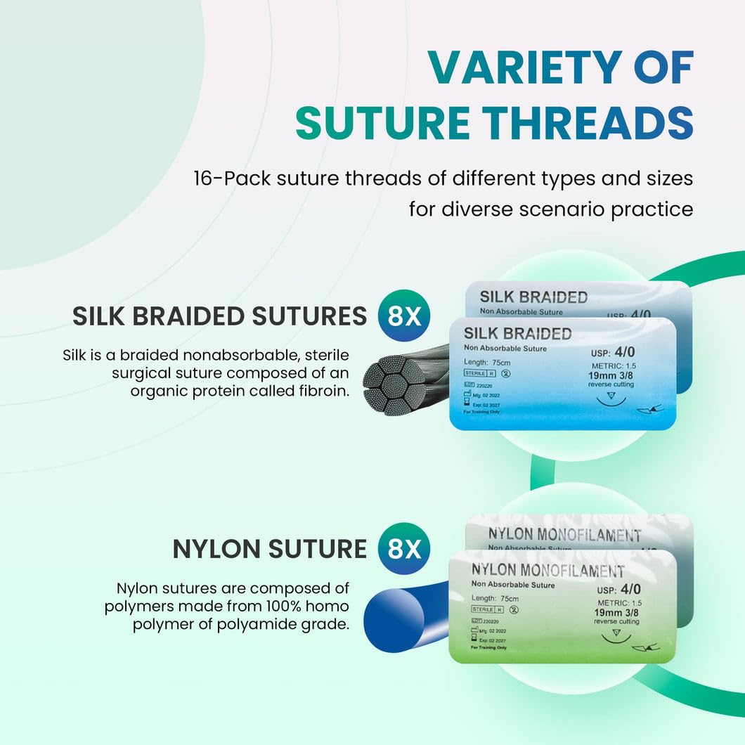 Suture video course included with the kit