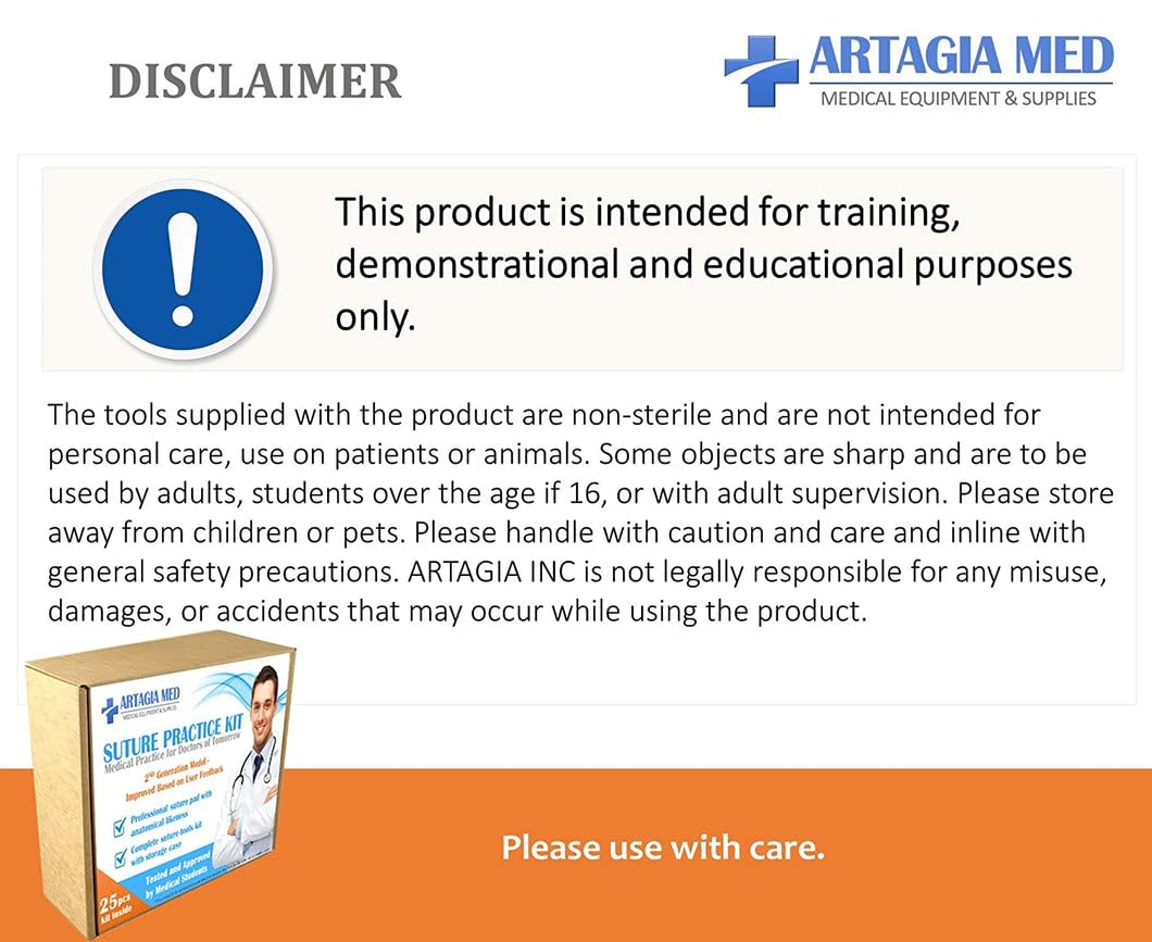 Medical and nursing student suturing training kit in classroom setting