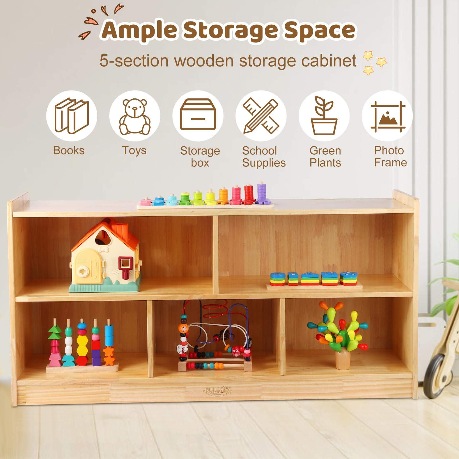 nursery books shelf storage unit by suureks