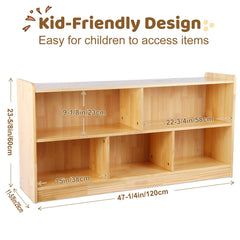 2-layer bookshelf on wooden storage cabinet