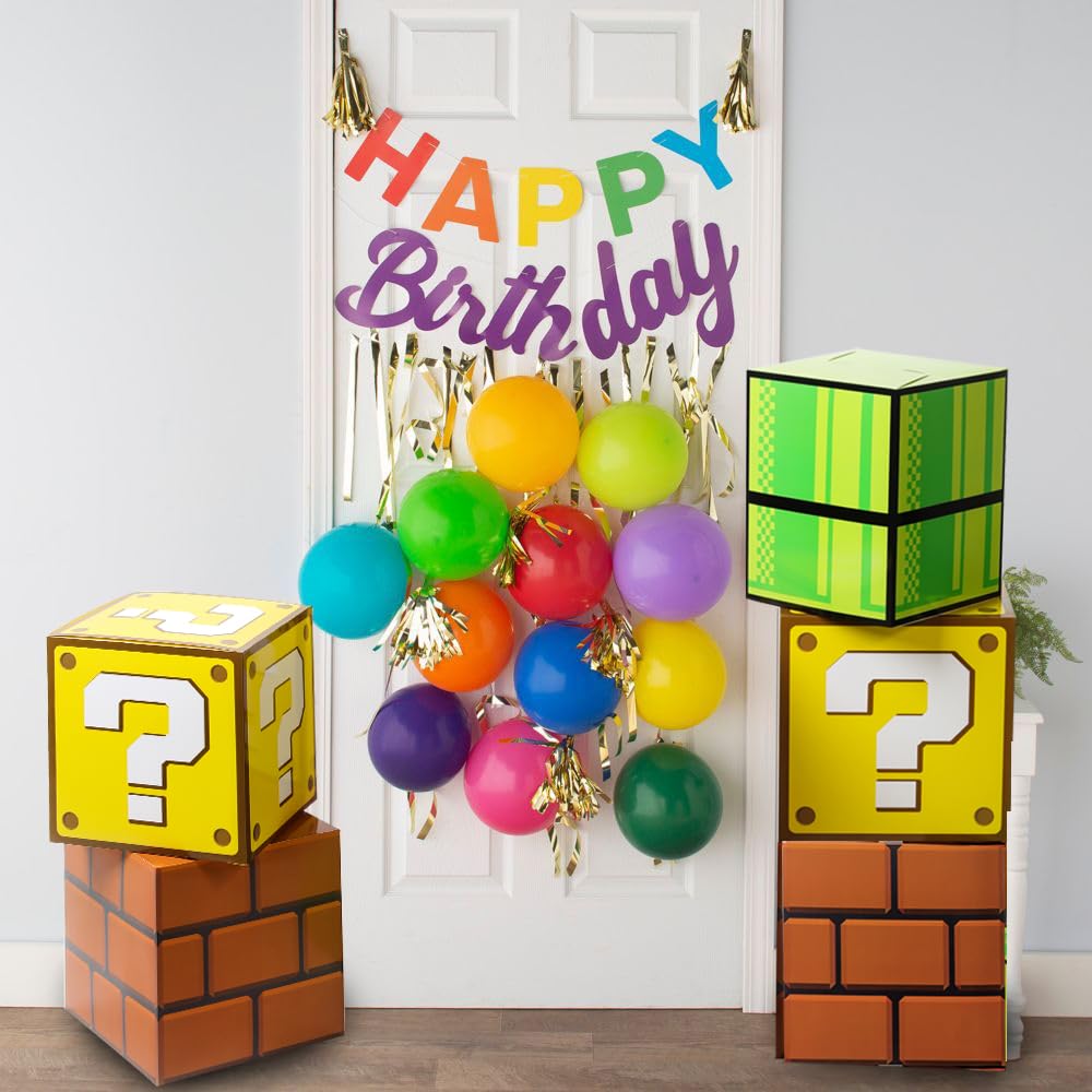 SUYEPER 6PCS Big Party Boxes 11.8 inch brick box