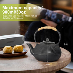 teapot with stainless steel infuser suyika