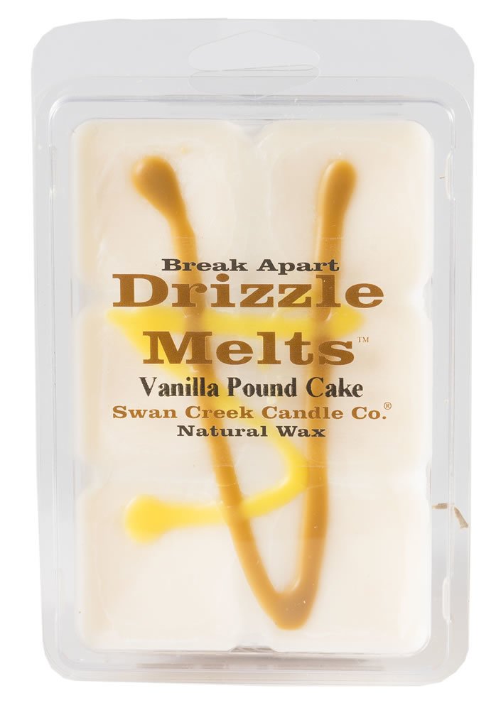 Swan Creek Drizzle Melts Vanilla Pound Cake 4.75 oz package with six cubes