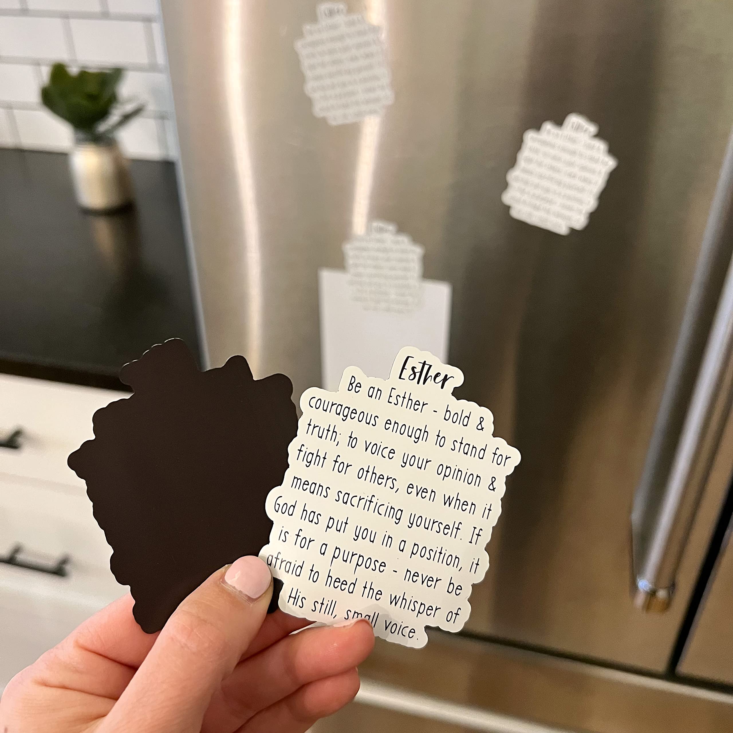 Esther 4:14 Bible verse magnet for metal surfaces