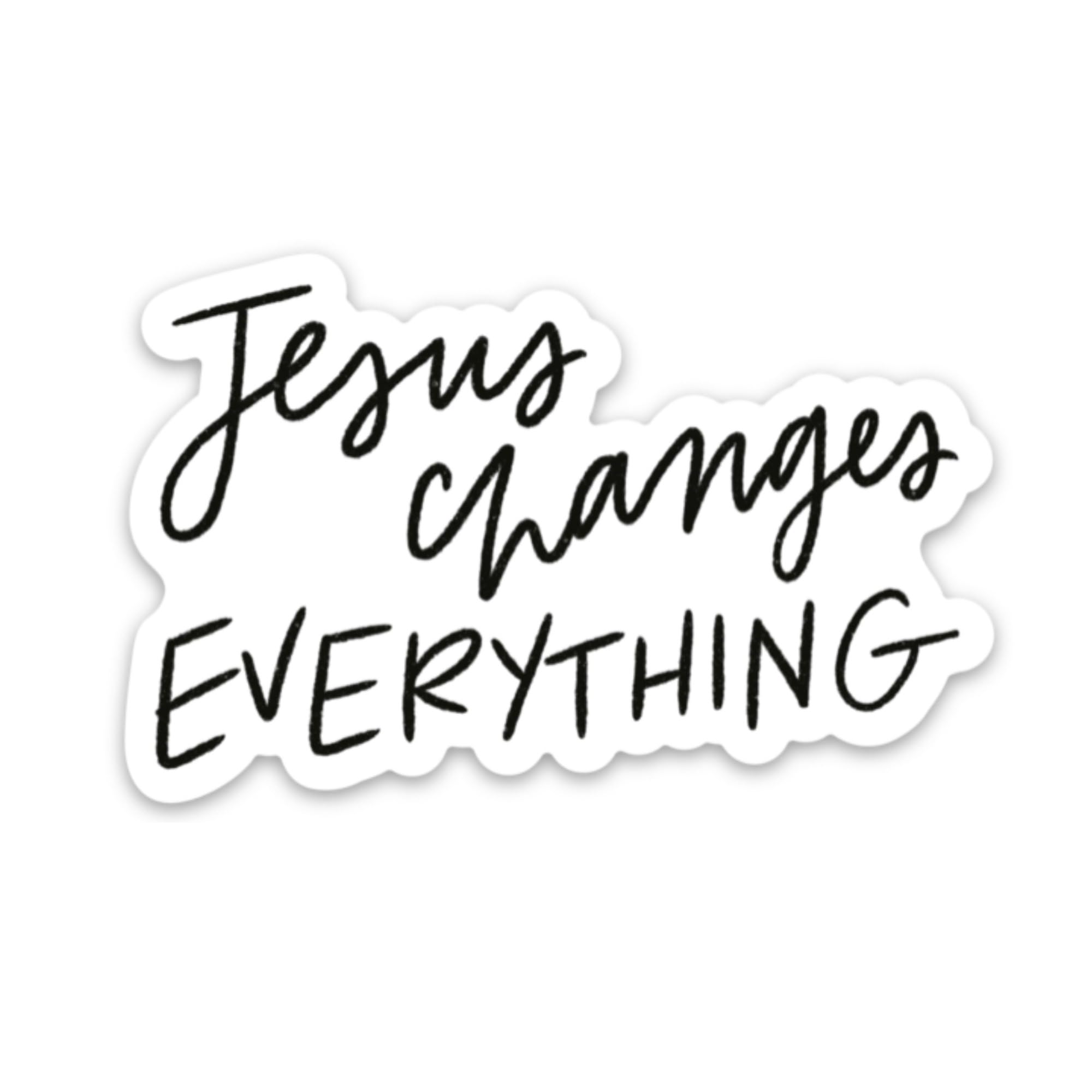 Swaygirls Jesus changes everything fridge magnet 3x1.89 inches