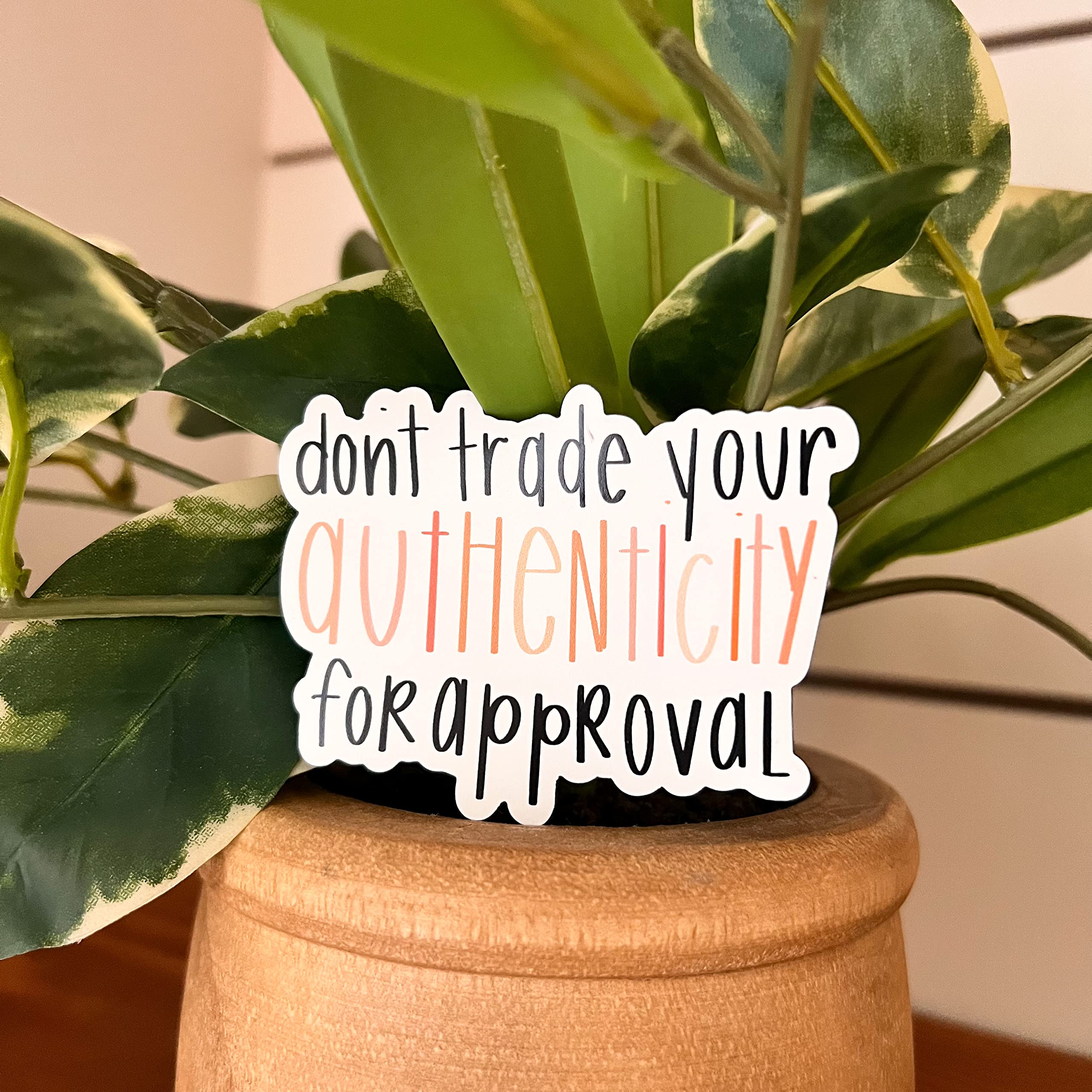 Cute magnet with inspirational message in US print