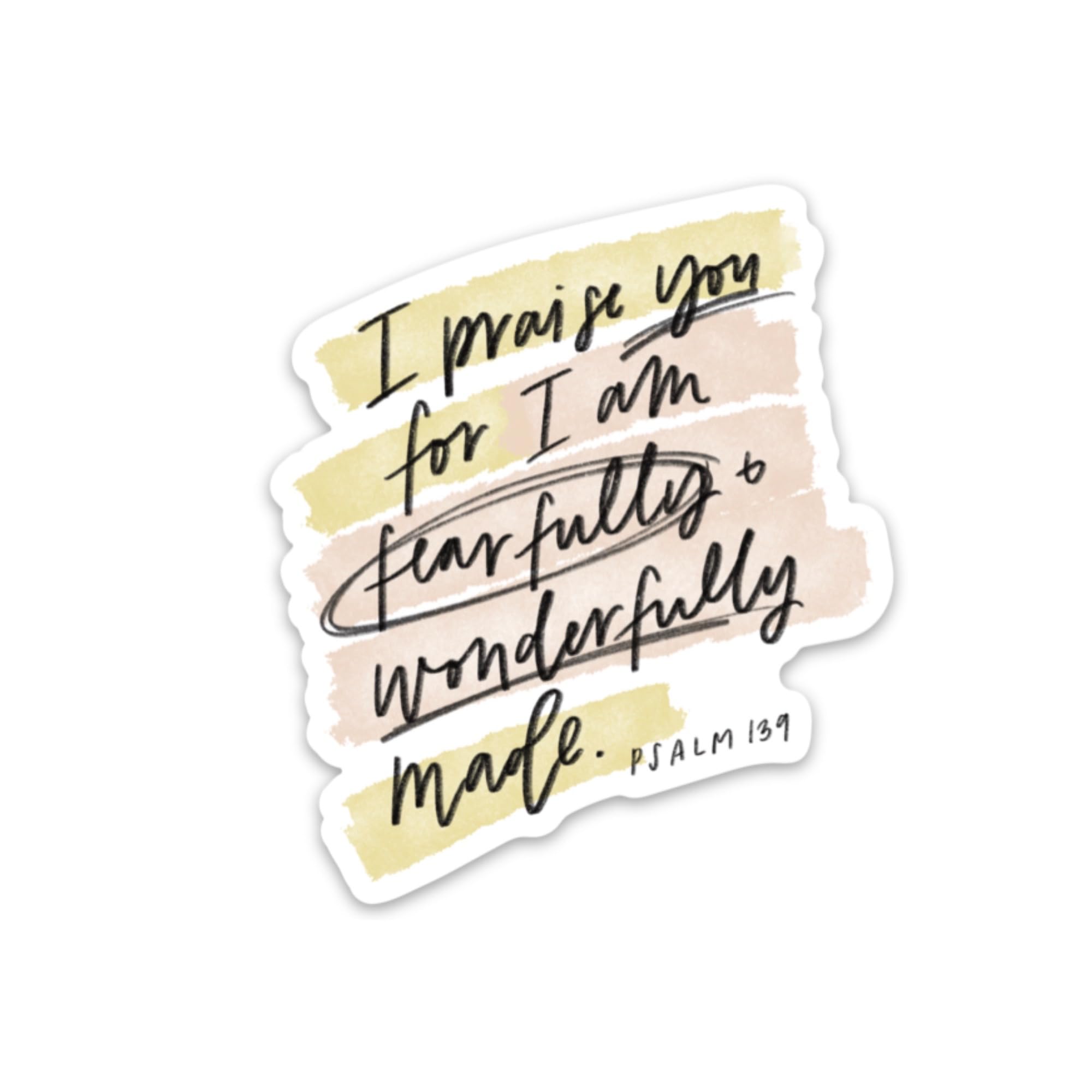Swaygirls Psalm 139 refrigerator magnet on fridge surface