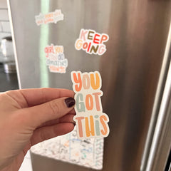 Waterproof die-cut magnet by Swaygirls for refrigerators and lockers