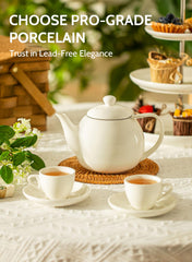 Porcelain teapot 27 oz Sweese with removable stainless steel infuser